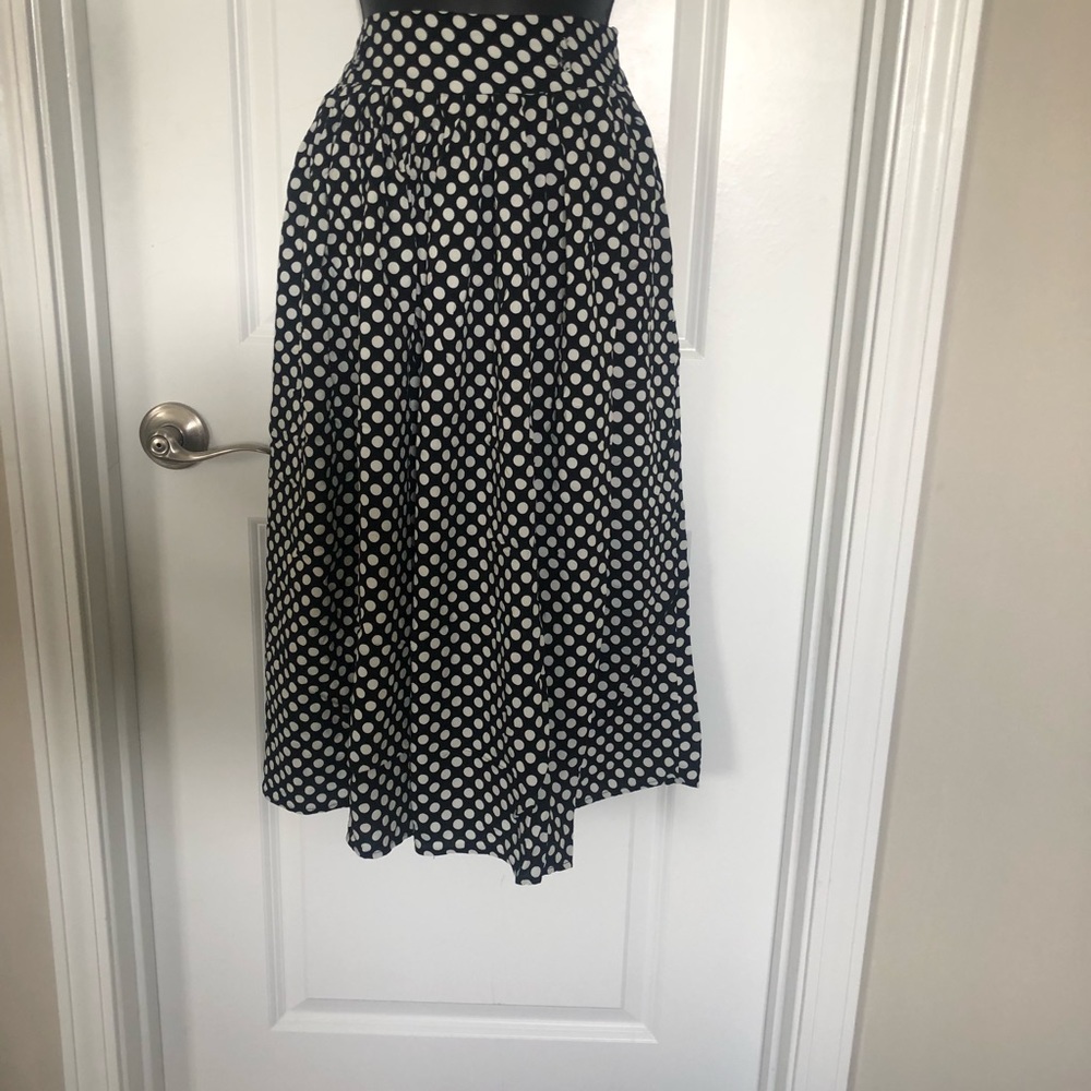 Polka Dot Midi Skirt